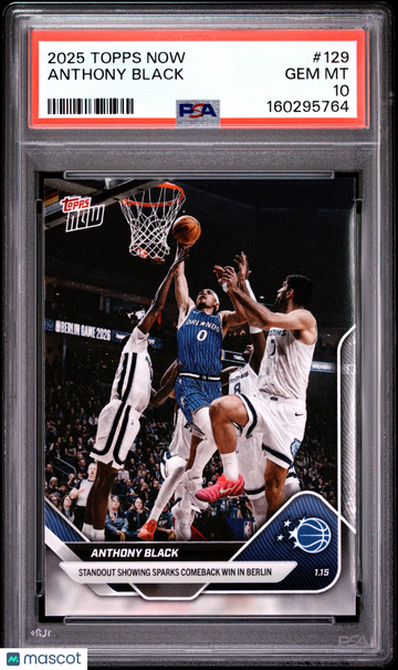2025 Topps Now Anthony Black #129 PSA 10