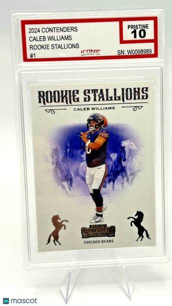 2024 Panini Contenders Caleb Williams #1 [Base] Rookie Insert 10