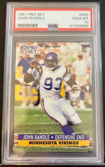1991 Pro Set John Randle RC PSA 10