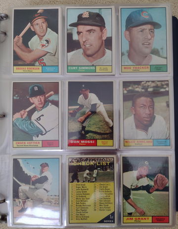 1961 Topps Complete Set with 23 PSA Graded Cards