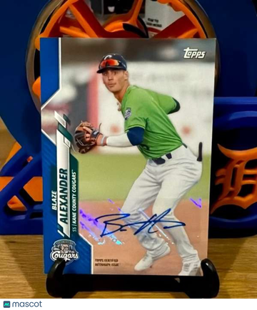 2020 Topps Pro Debut - Autographs Blue Blaze Alexander #PD-7