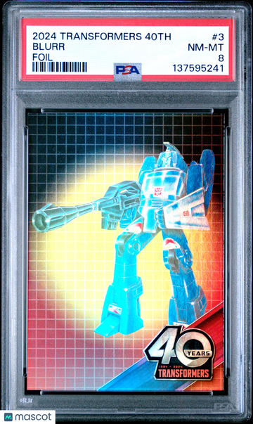 2024 Dynamite Entertainment The Transformers 40th Anniversary Blurr #3 PSA 8