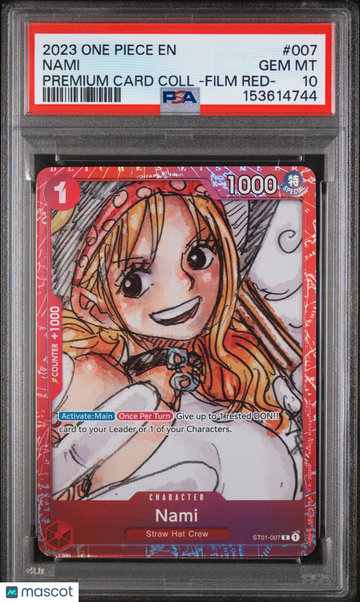 2023 One Piece Premium Card Collection -One Piece Film Red- Nami PSA 10 #007