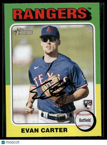 2024 Topps Heritage Evan Carter #170 RC