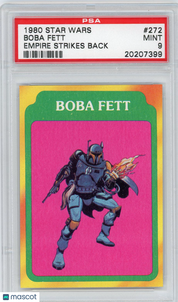1980 Star Wars Empire Strikes Back Boba Fett #272 PSA 9