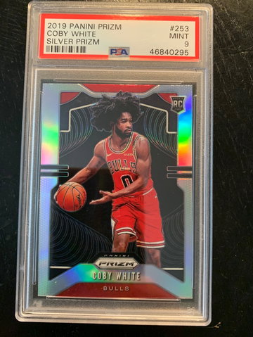 2019 Prizm Silver Coby White PSA 9