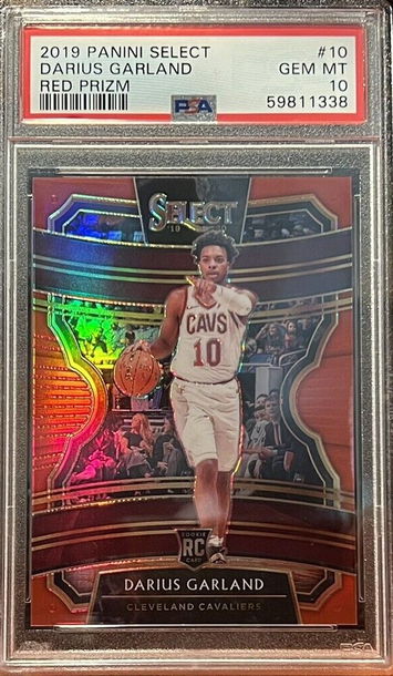 2019-20 Select Concourse Darius Garland Red Prizm /199 #10 PSA 10 Rookie POP 52