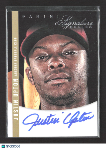 2012 Panini Signature Series Justin Upton #38 27/99 Auto