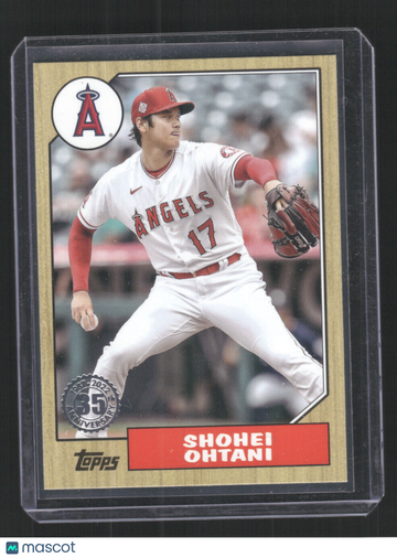 2022 Topps Shohei Ohtani #87TB-50 1987 Topps Baseball 35th Anniversary (Series Two)