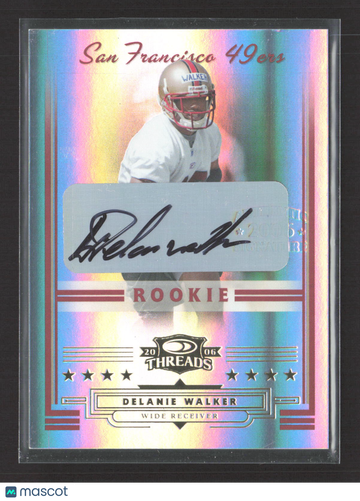 2006 Donruss Threads Delanie Walker #274 Silver Holofoil