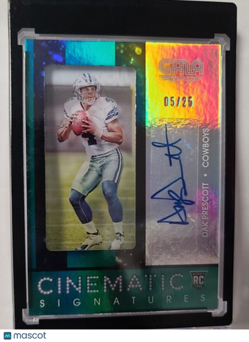 2016 Panini Gala Dak Prescott #CRS-DP Signatures Rookie Panini Authentic