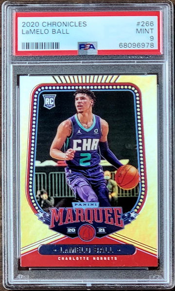2020 LAMELO BALL Panini Chronicles MARQUEE PSA 9 Rookie RC #266