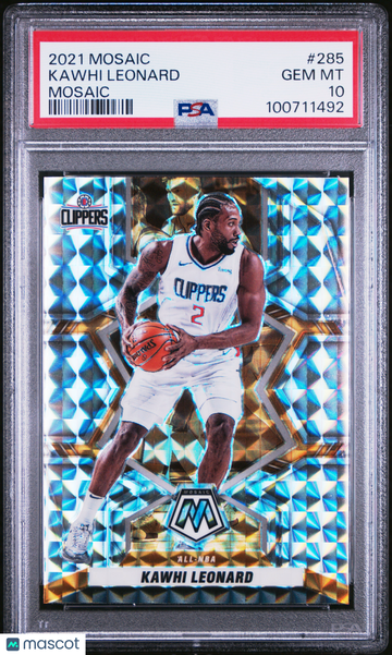 2021 Panini Mosaic Kawhi Leonard #285 PSA 10