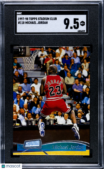 1997 Topps Stadium Club Michael Jordan #118 SGC 9.5