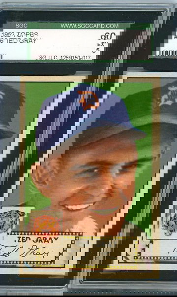 1952 Topps Ted Gray #86 SGC 60 P1336