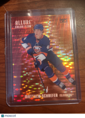 2025-26 Upper Deck Allure Matthew Schäfer #AR-MS Red Orange Spectrum Parallel/Variety Rookie Insert