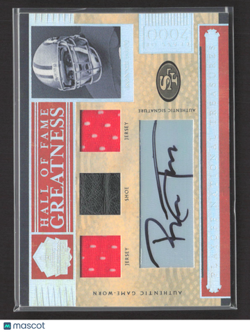 2006 Donruss Playoff National Treasures Hall of Fame Greatness Ronnie Lott #HOFG-RL /49 Authentic Game-Worn Jersey Authe