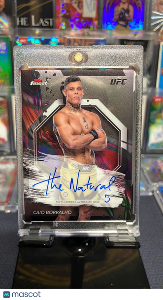 2024 Topps UFC Finest Caio Borralho #FA-COB Base Auto Brazil The Natural On-Card