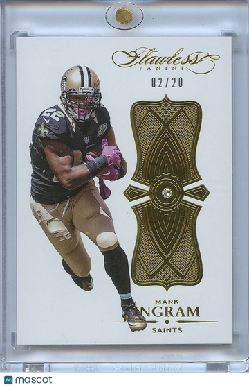 Mark Ingram 2016 Flawless GOLD Diamond Gem New Orleans Saints 2/20