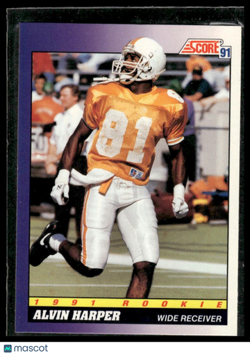 1991 Score Alvin Harper #589 RC