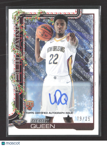 2025 Topps Holiday Mega Basketball Derik Queen #H173 /25 RC