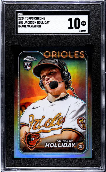 2024 Topps Chrome Jackson Holliday #88 RC Image Variation SGC 10
