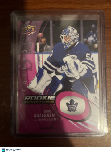 2022-23 Upper Deck Trilogy Erik Kallgren #RR 1 Pink Rookie
