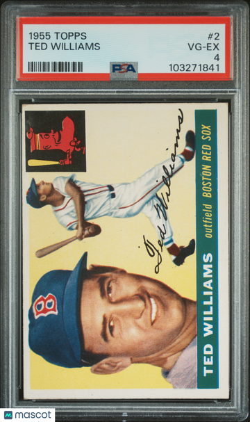 1955 Topps Ted Williams #2 PSA 4