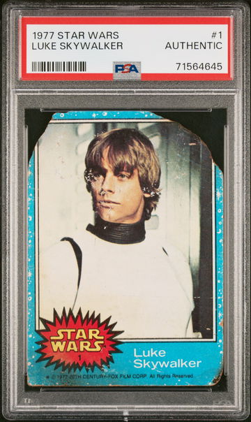1977 Topps Star Wars Luke Skywalker #1