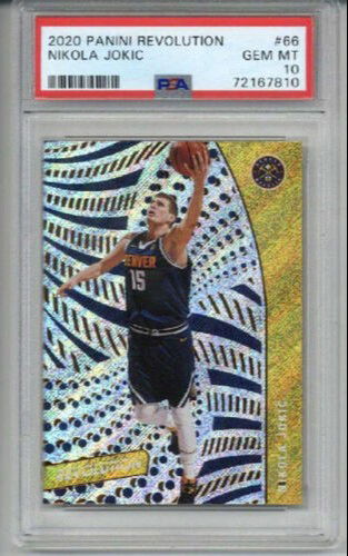 2020 PANINI REVOLUTION #66 NIKOLA JOKIC CARD NUGGETS PSA 10 LOW POP