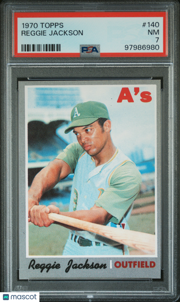 1970 Topps Reggie Jackson #140 PSA 7