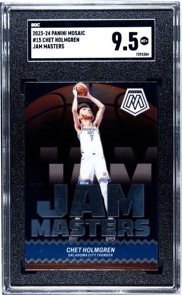 2023 Panini Mosaic Jam Masters Chet Holmgren #15 SGC 9.5