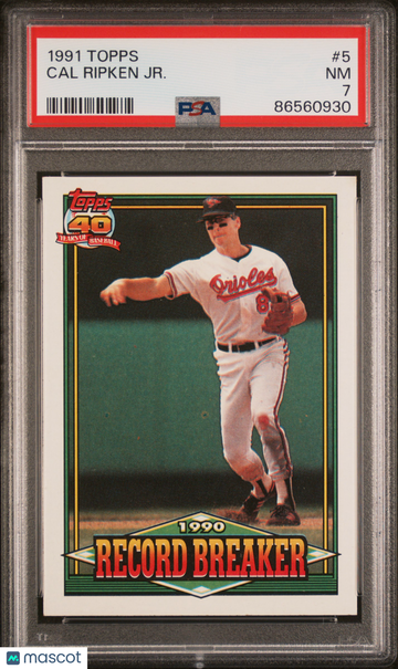 1991 Topps Cal Ripken JR. #5 PSA 7