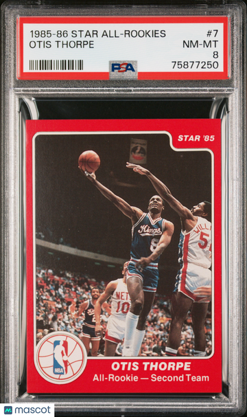 1985-86 Star All-Rookies Otis Thorpe #7 PSA 8