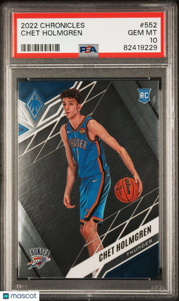 2022 Panini Chronicles Chet Holmgren #552 PSA 10