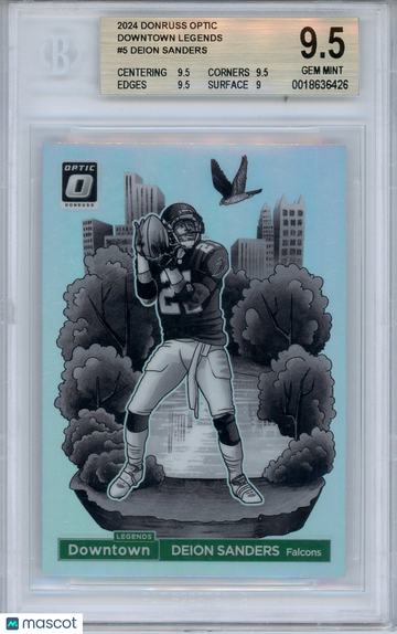 2024 Donruss Optic Downtown Legends Deion Sanders #5 BGS 9.5
