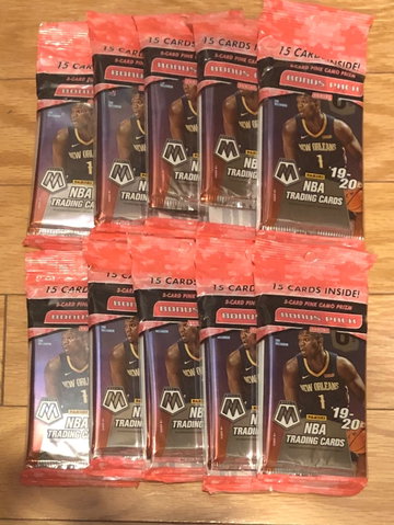 2019 mosaic basketball cello pack lot 10