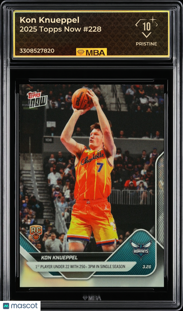 2025 Topps Now Kon Knueppel #228 MBA 10