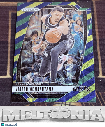 2024-25 Panini Prizm Victor Wembanyama #172 Prizms Choice Blue Yellow Green