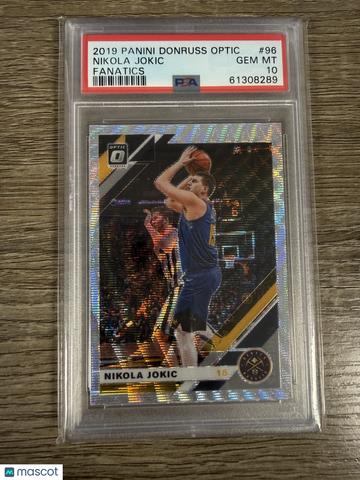 2019 Panini Donruss Optic Nikola Jokic #96 Fanatics PSA 10