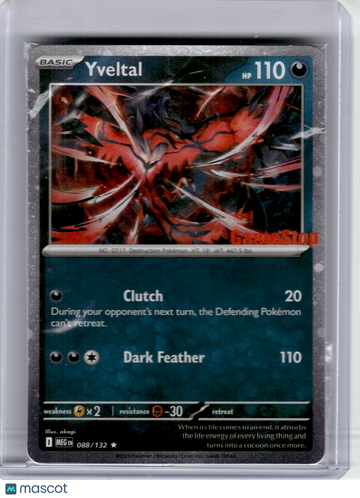Mega Evolution Yveltal Holo Rare [Sealed] (GameStop) #88