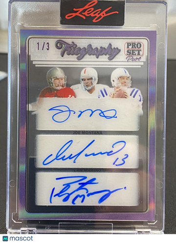 2023 Pro Set Joe Montana Dan Marino Peyton Manning