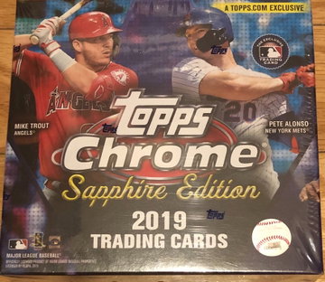 2019 Topps Chrome Sapphire Box