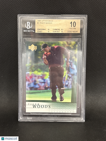 2001 Upper Deck Tiger Woods #1 BGS 10