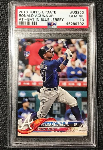 Ronald Acuna Jr. 2018 Topps Update #US250 PSA 10 (45289792)