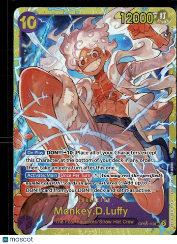 Monkey.D.Luffy 2023 One Piece Card Game Awakening of the New Era Holo SEC Super Secret Rare