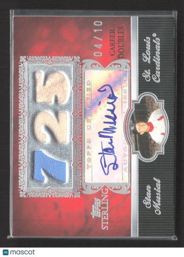 2007 Topps Sterling Stan Musial #3CSA-74 /10 Authentic Game-Used Memorabilia