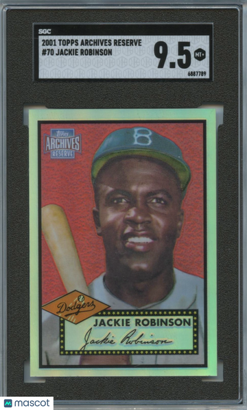 2001 Topps Archives Reserve Jackie Robinson #70 SGC 9.5