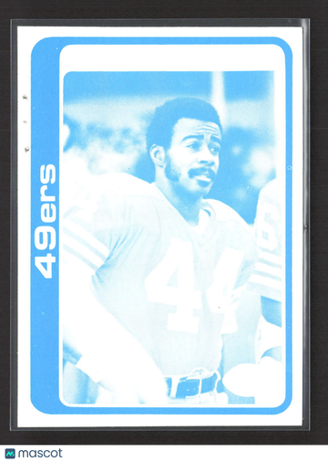 1981 Topps Dwight Hicks Cyan Printing Plate