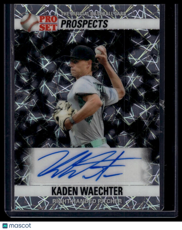 2026 Pro Set Metal - 1990 Pro Set Autographs Lazer Platinum Kaden Waechter #90A-KW3 AU SN